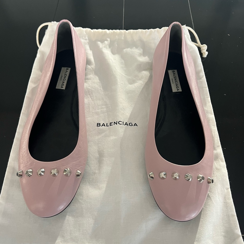 Never Worn Balenciaga Stud Flats